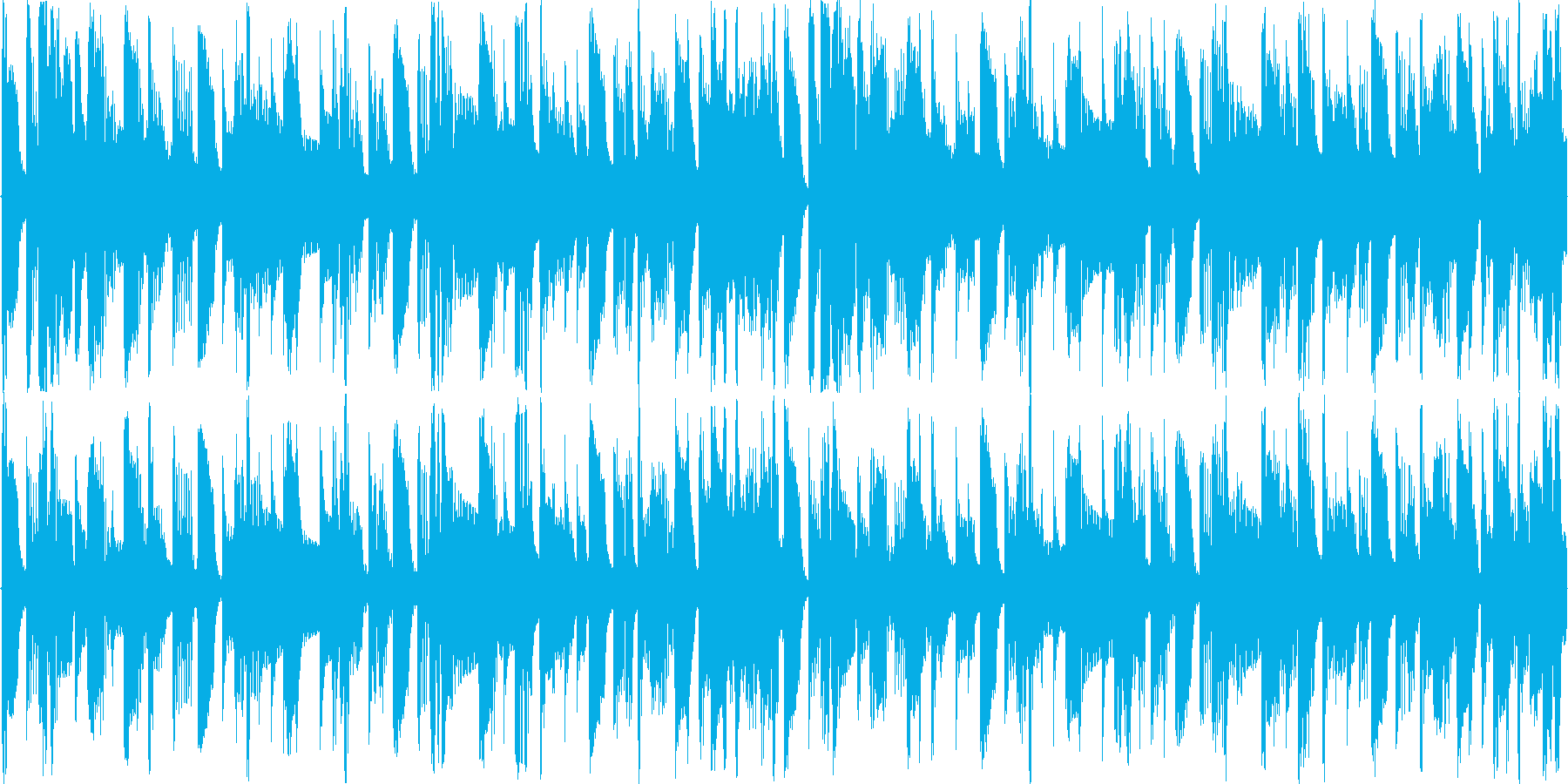 空間的な音響を駆使したループ楽曲です。の再生済みの波形