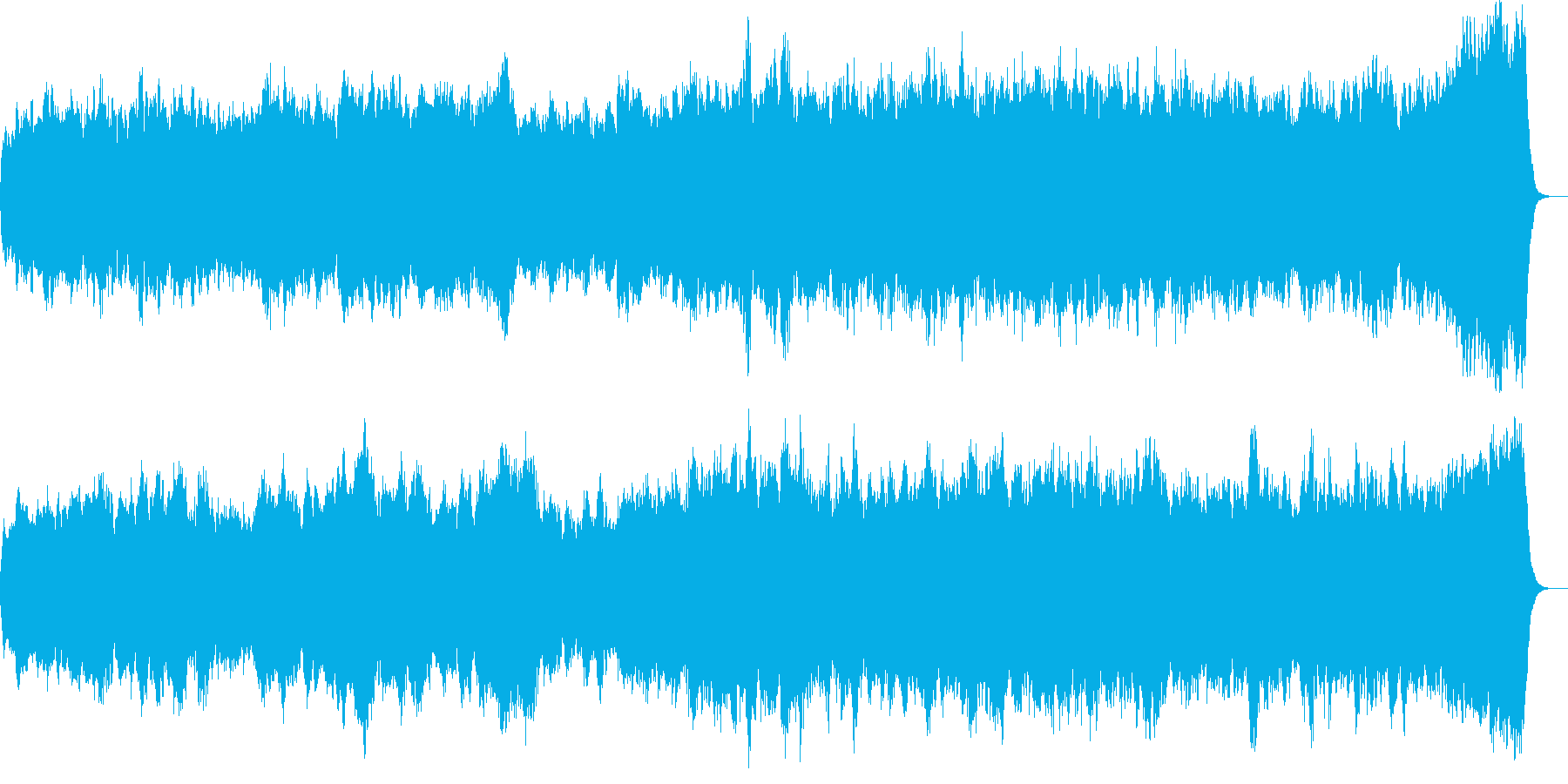 パイプオルガンオリジナル教会音楽の再生済みの波形
