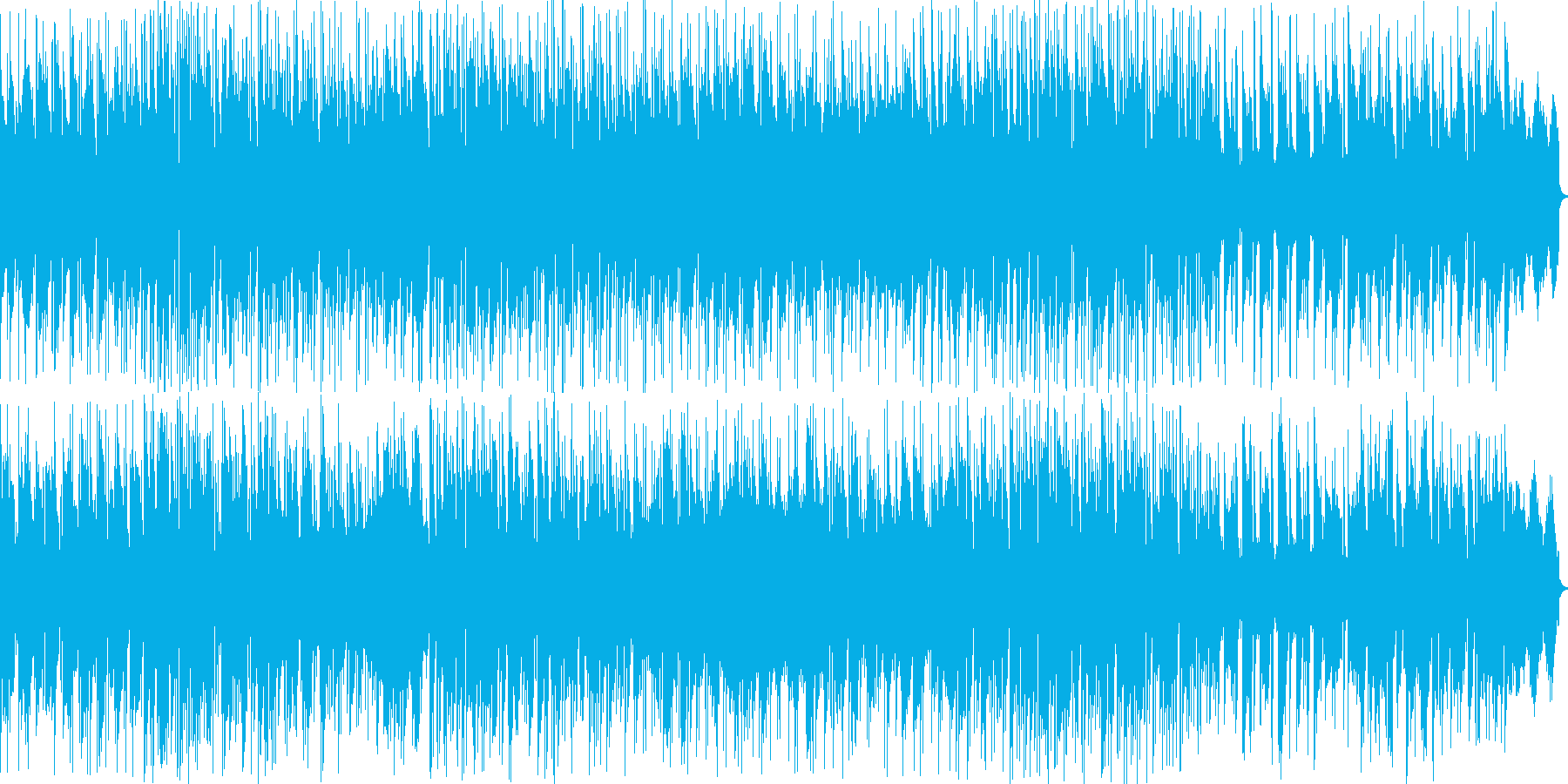 ナレーションの妨げにならないボサノバ曲の再生済みの波形