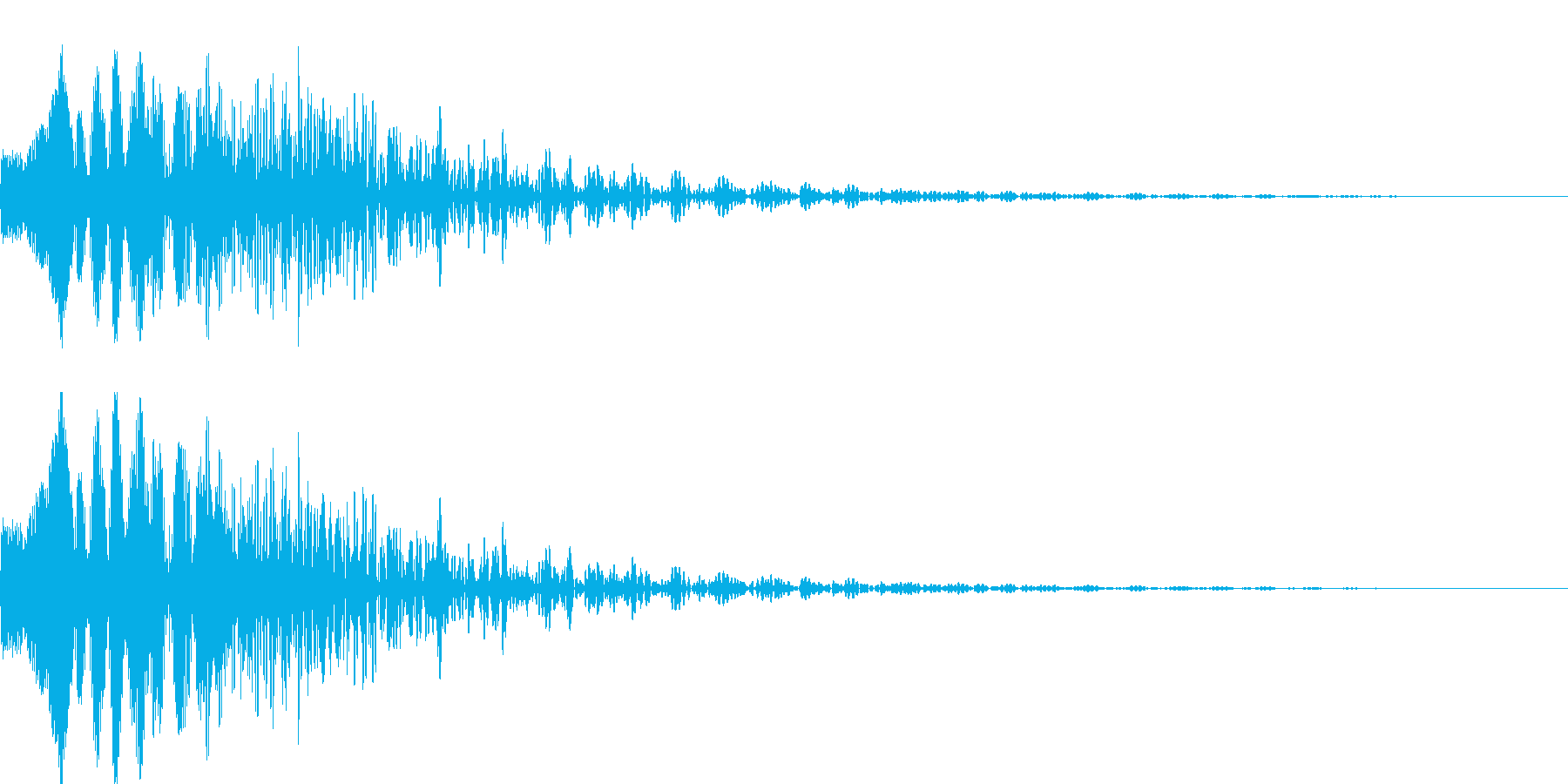 キャンセルする時などの効果音の再生済みの波形