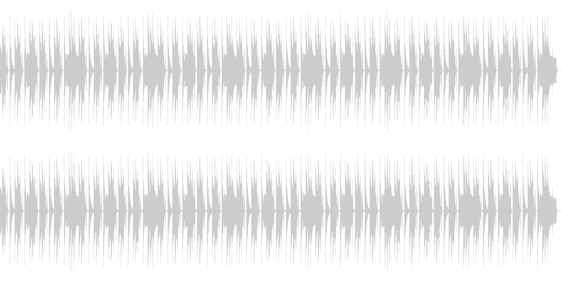FM音源のループの未再生の波形