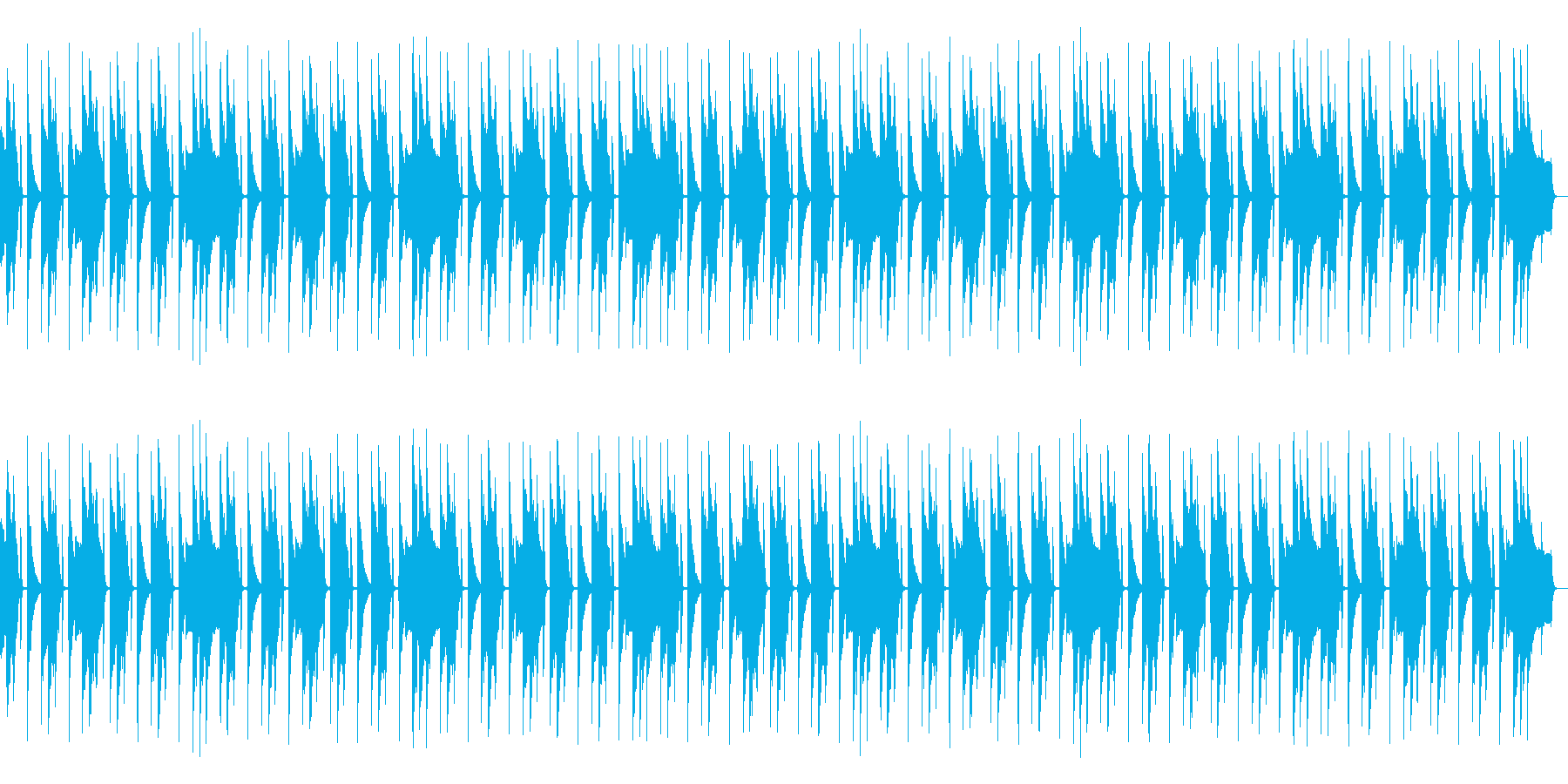 FM音源のループの再生済みの波形