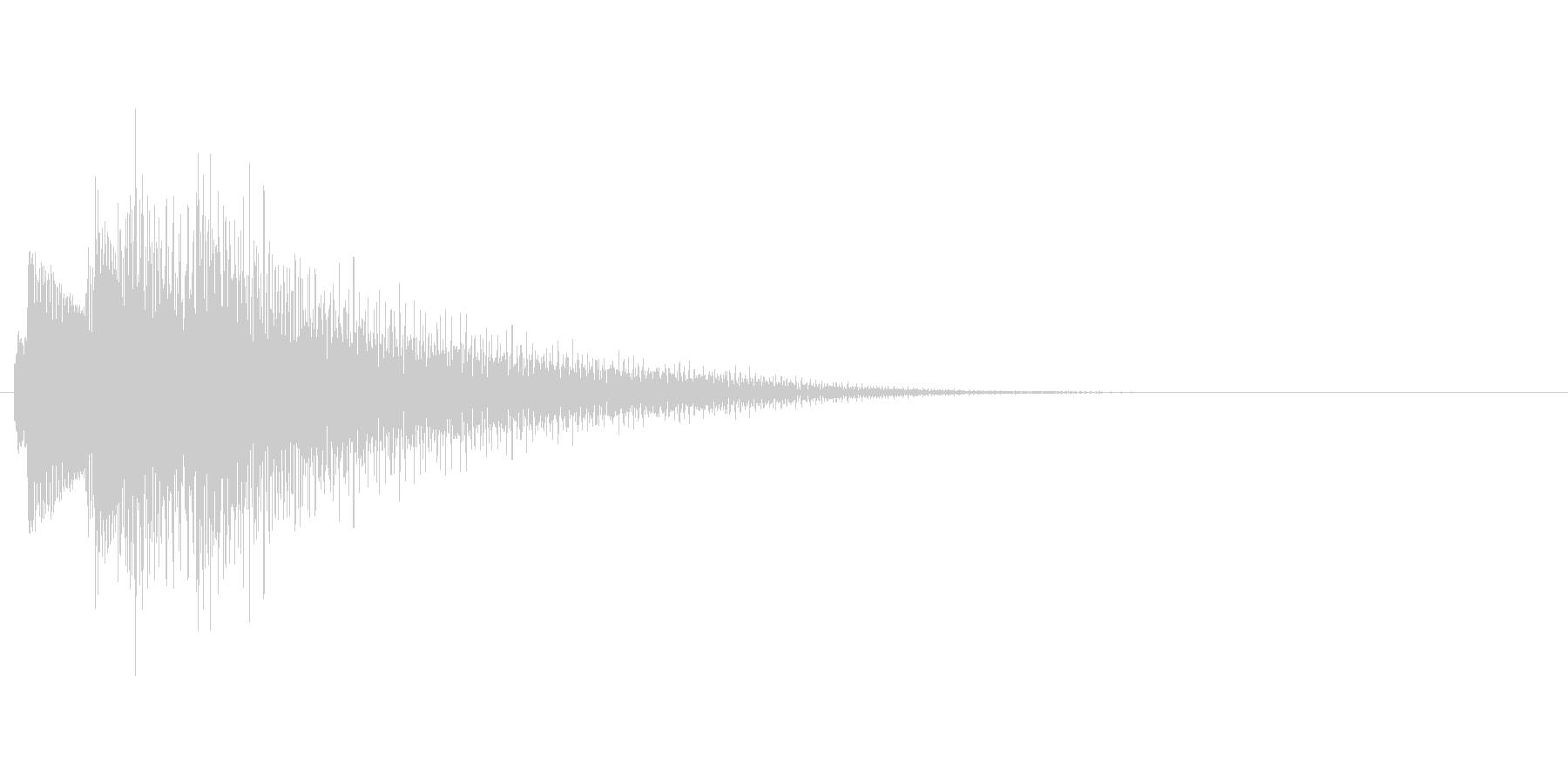 アプリのタッチ音の未再生の波形