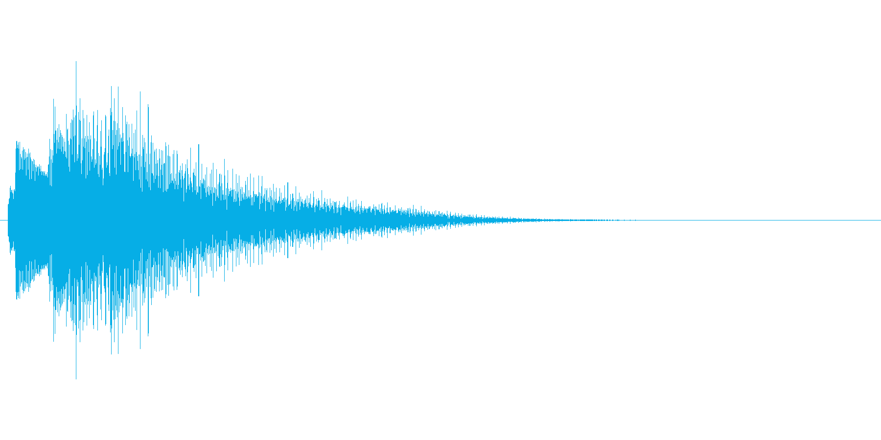 アプリのタッチ音の再生済みの波形