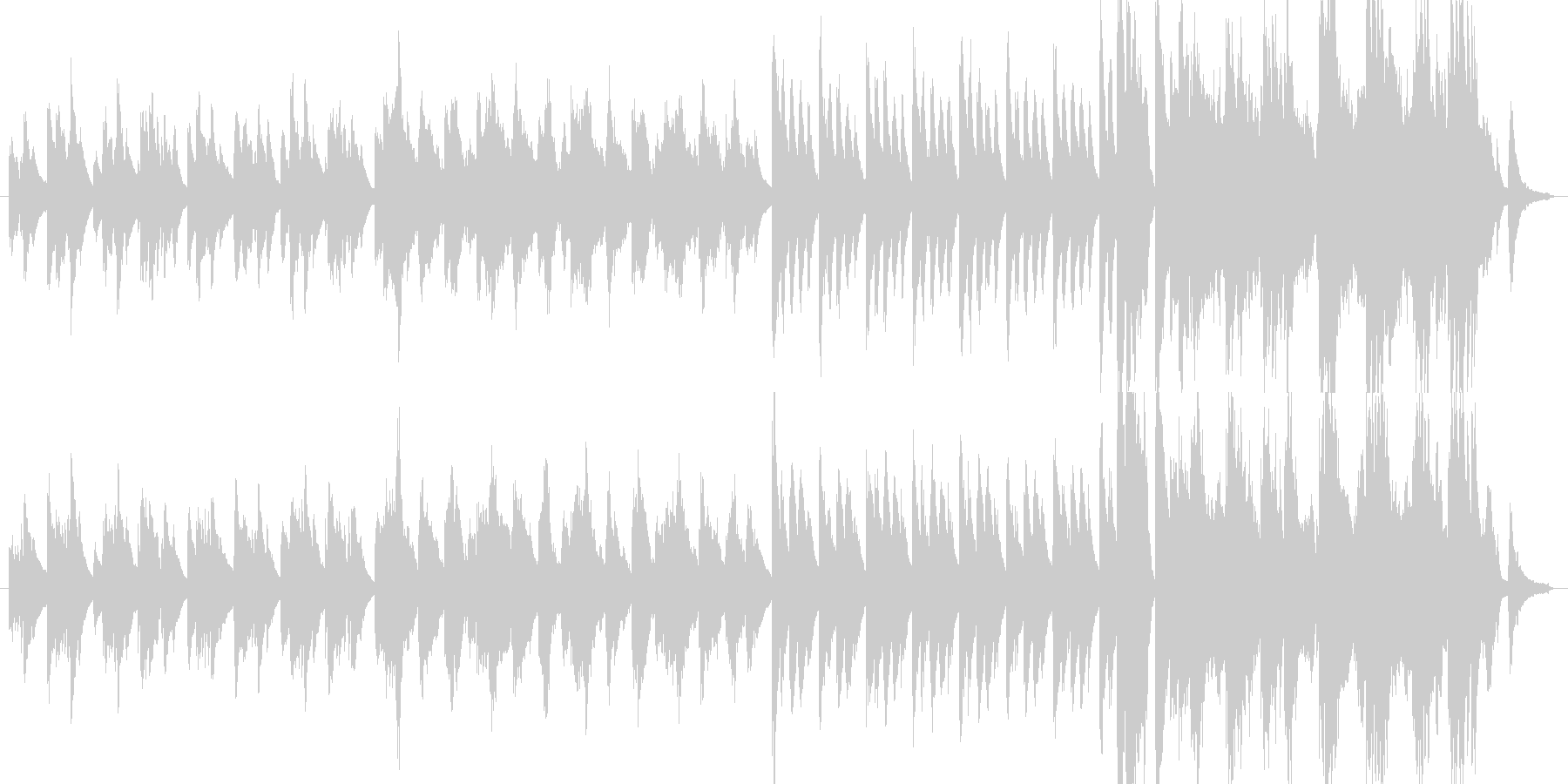 切ないメロディのピアノ曲の未再生の波形