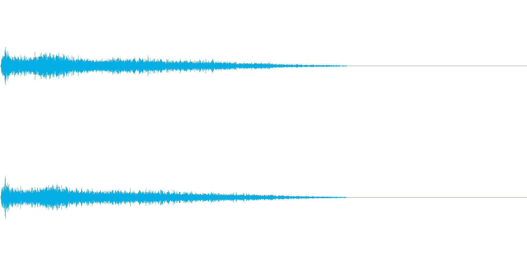 C♯マイナー インパクト音 衝撃音の再生済みの波形