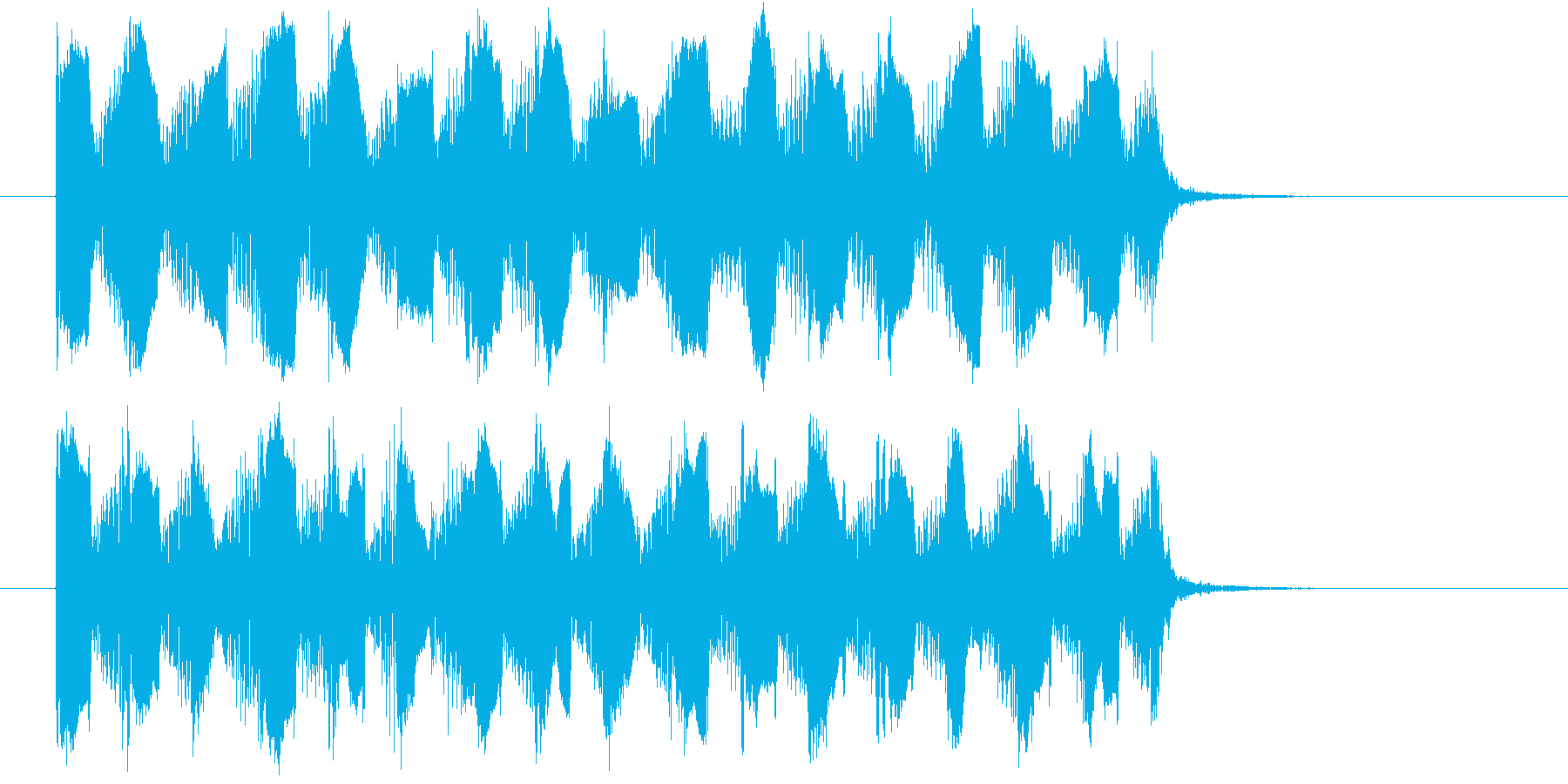 警告音ですの再生済みの波形