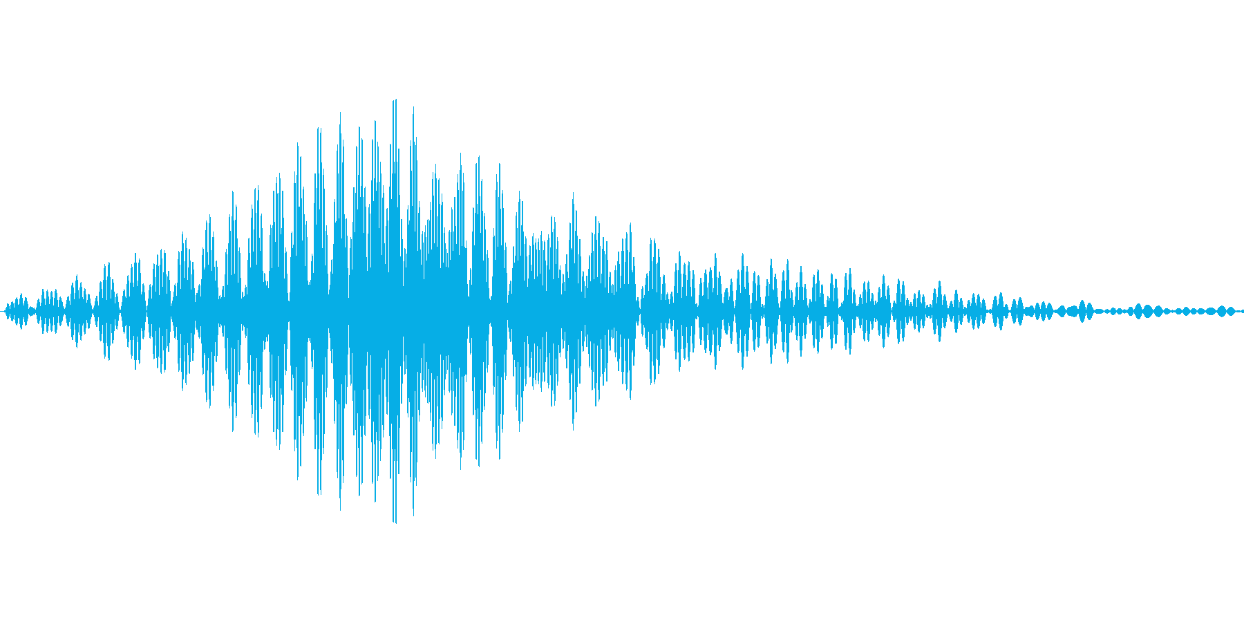 アプリのタッチ音の再生済みの波形