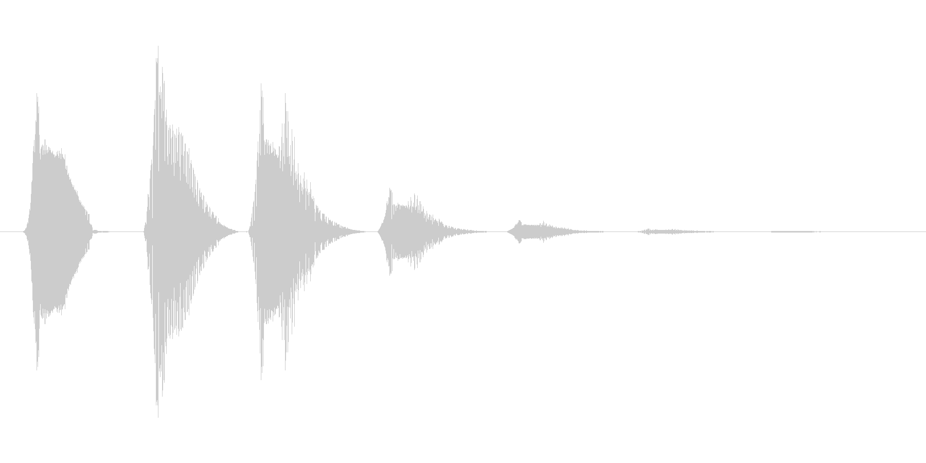 ファミコン風効果音決定音系です 14の未再生の波形