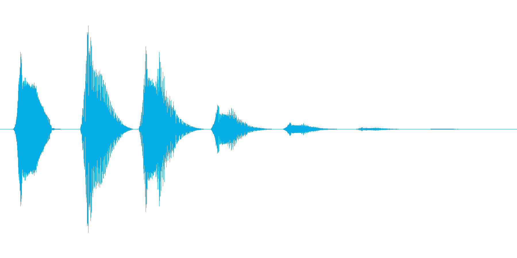ファミコン風効果音決定音系です 14の再生済みの波形