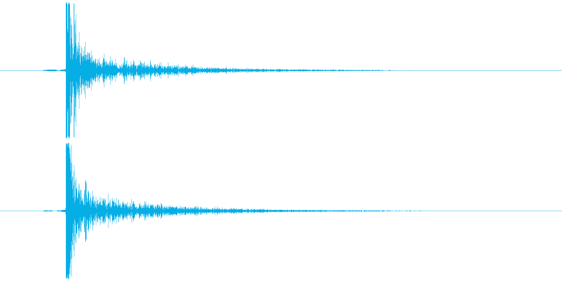 ぷちぷち 破裂音 高音の再生済みの波形