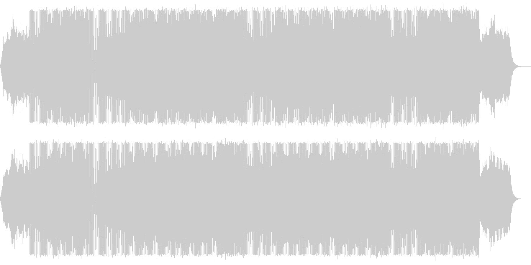 存在感有る低音、BGMに使いやすい中音域の未再生の波形