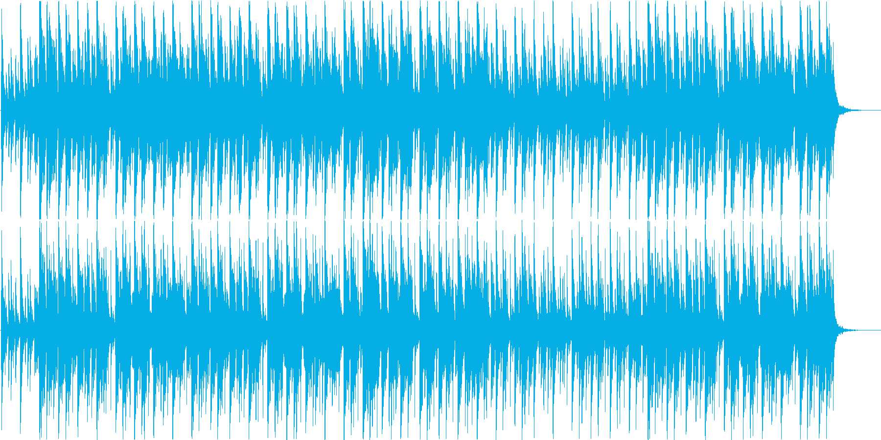 のんびりとした和風の日常系BGMの再生済みの波形