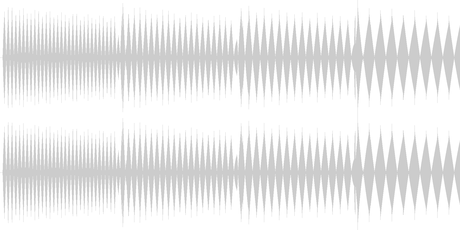 ピロロロ↓低音(攻撃ミス、やり直し)の未再生の波形