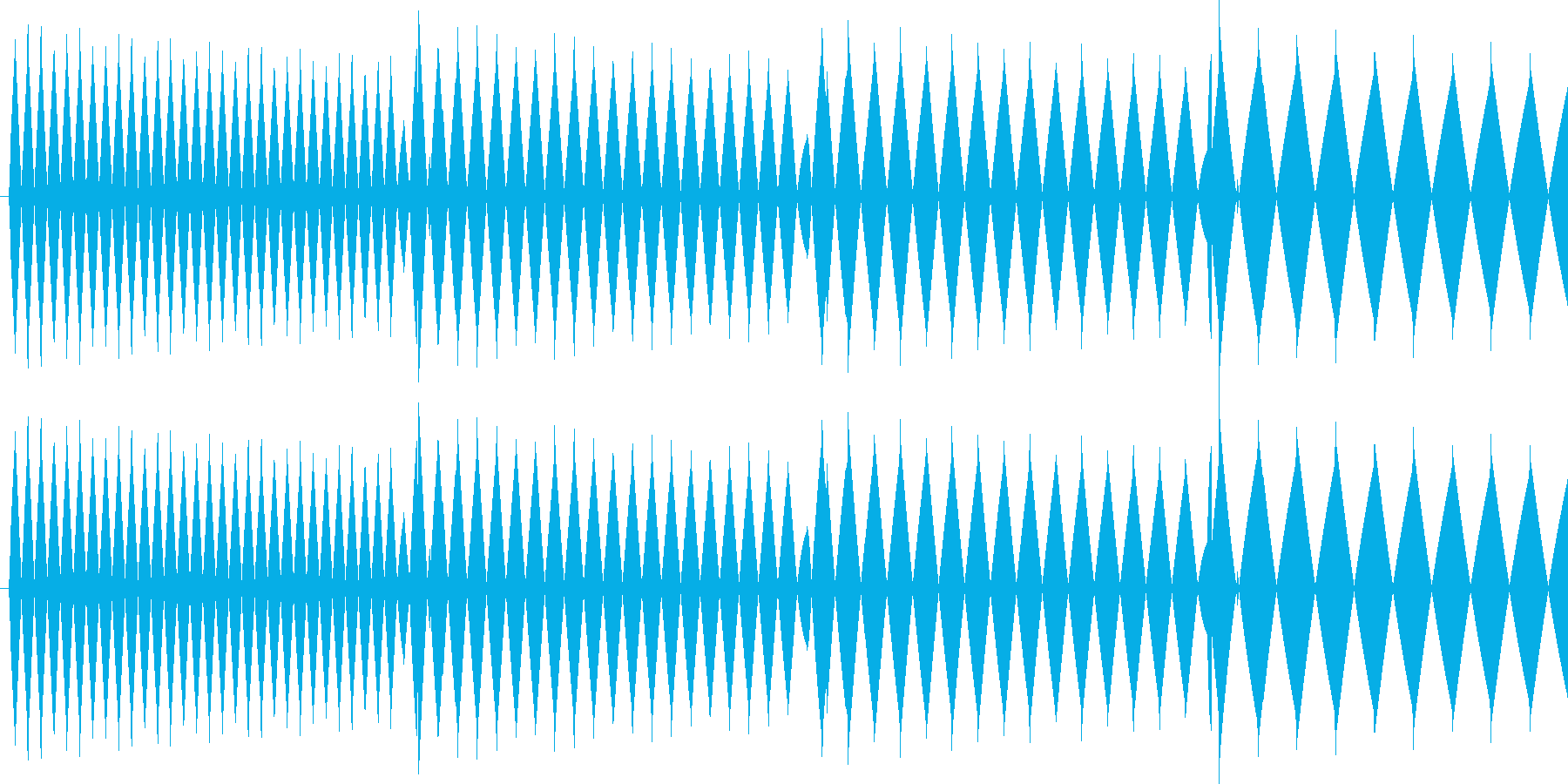 ピロロロ↓低音(攻撃ミス、やり直し)の再生済みの波形