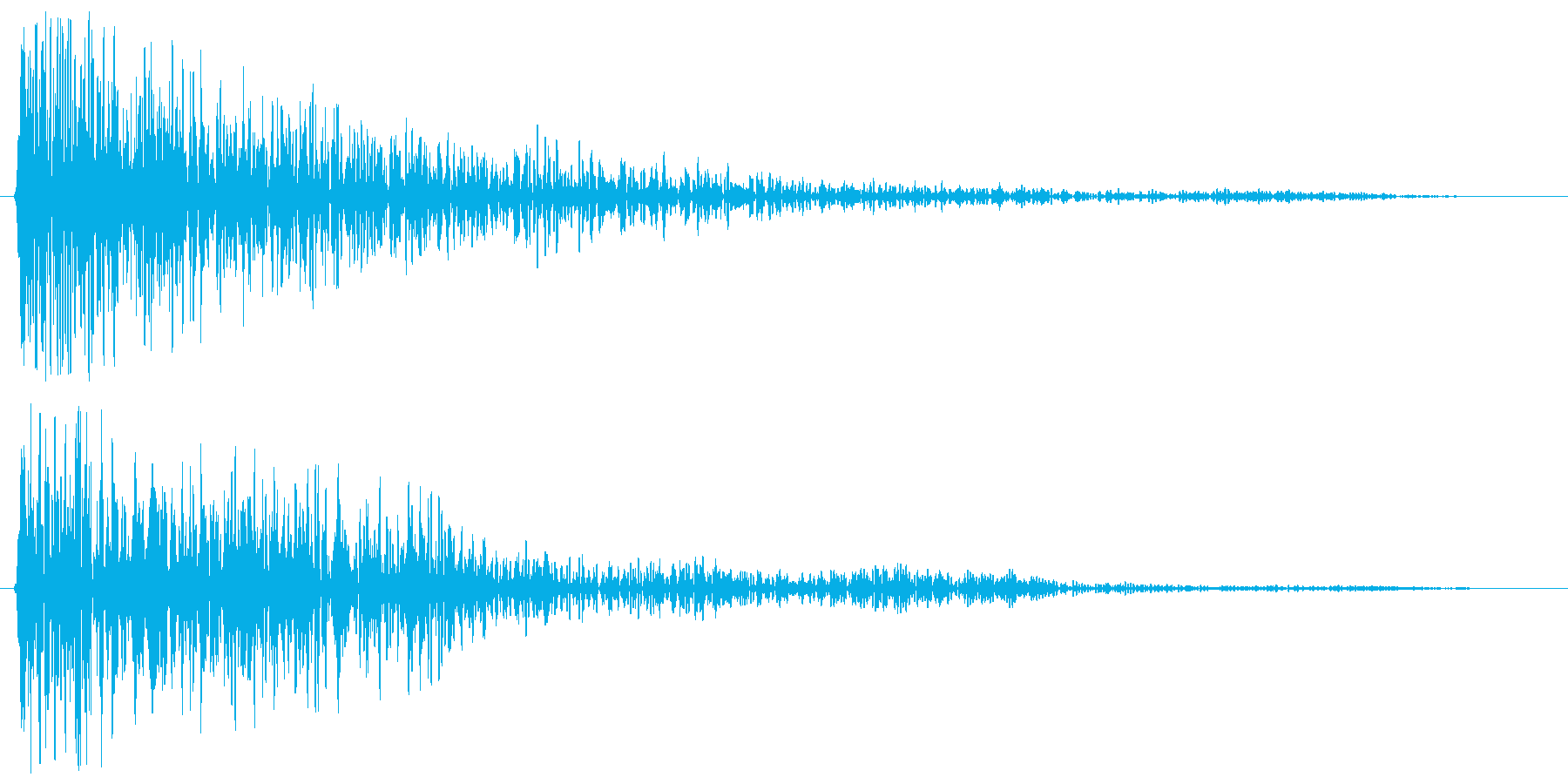 ゴ〜ン(鐘の鳴る音)の再生済みの波形