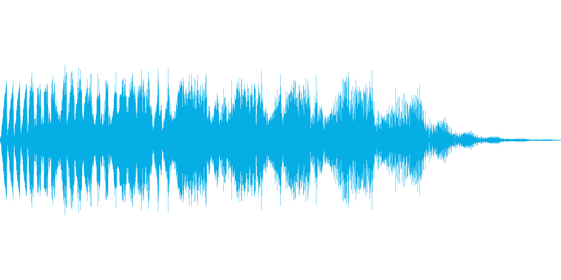 ステータスダウン系の下降音の再生済みの波形