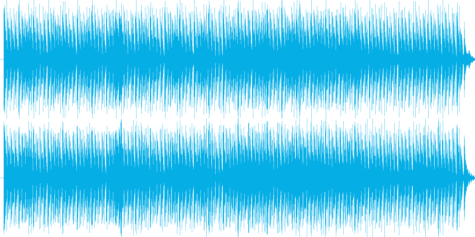 リズミカルでコミカルな行進曲の再生済みの波形