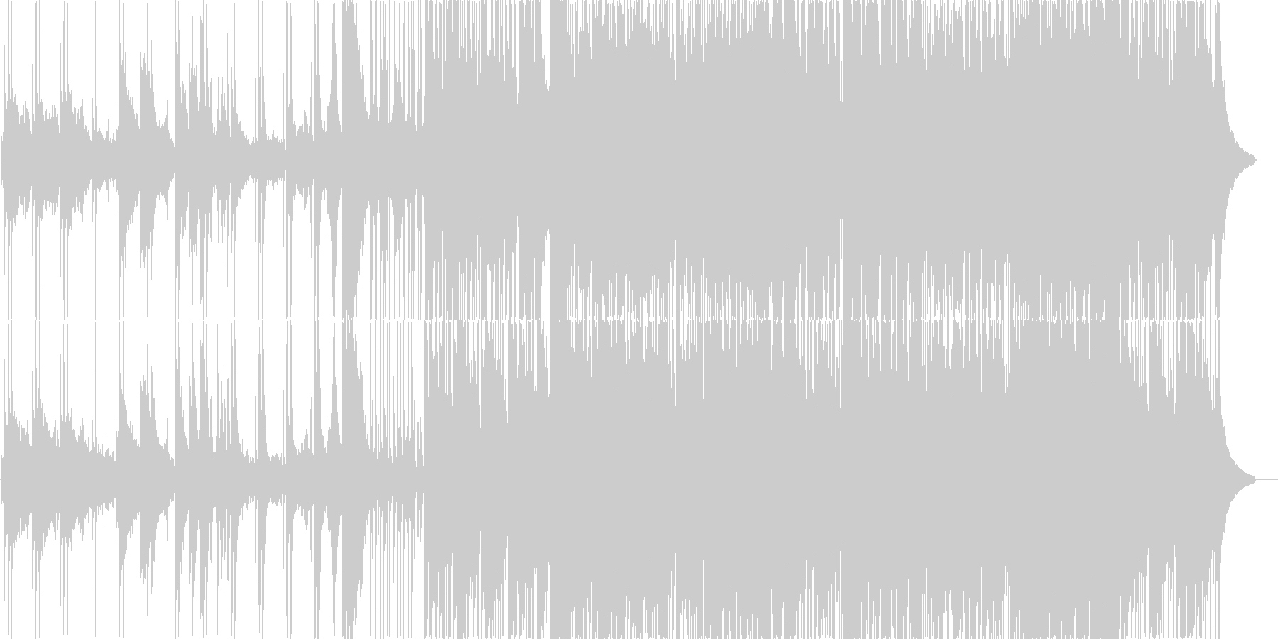 スパイもの用音楽の未再生の波形
