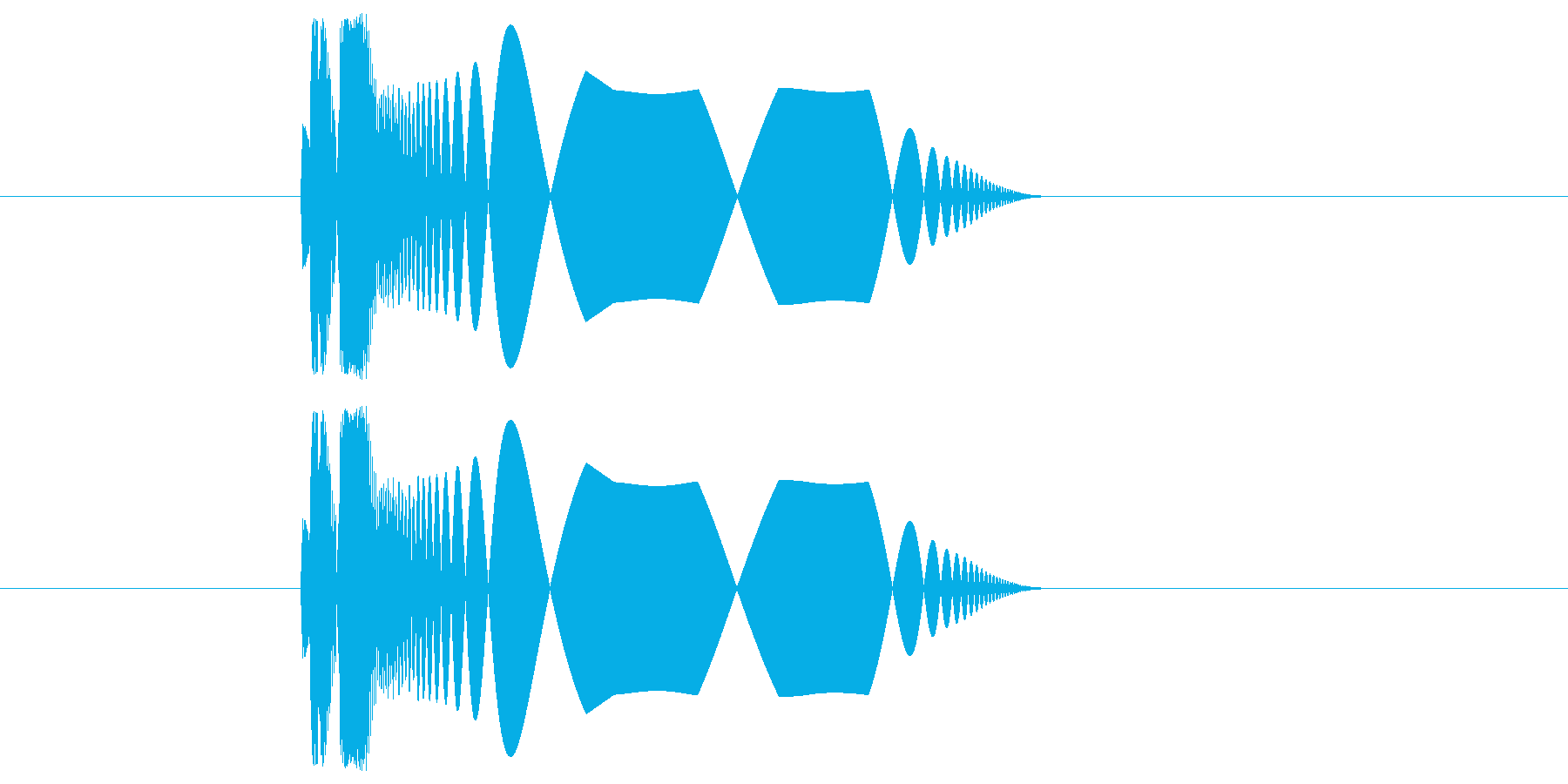 プチュ!【やわらかい音】の再生済みの波形