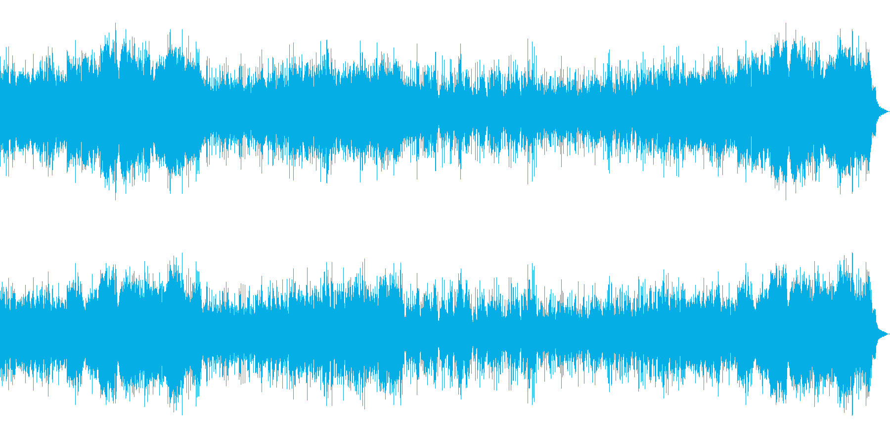 ダーク、ホラーな背景 ドラム入りBGMの再生済みの波形