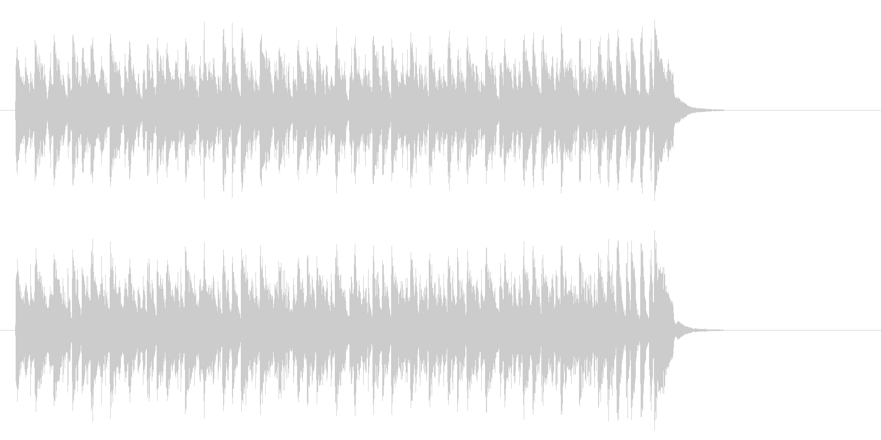 ワールド系サンバ風BGM(サビ)の未再生の波形
