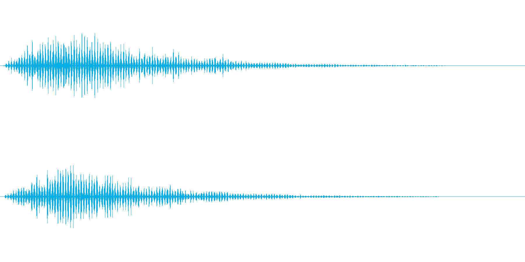 不思議な感じの電子音です。の再生済みの波形