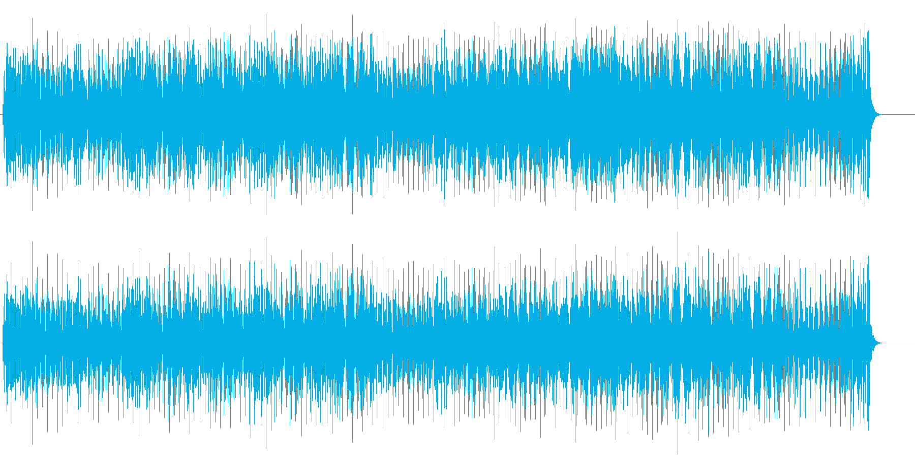 リゾート気分のボサノバ風ポップスの再生済みの波形