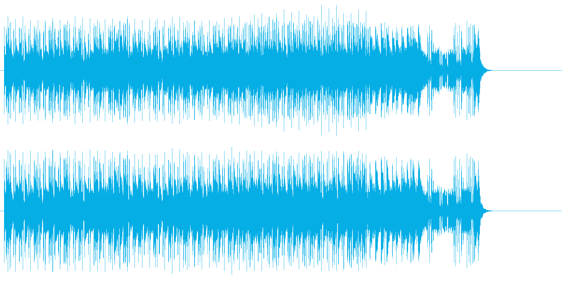 淡々としたポップ(A~B~サビ~イン…)の再生済みの波形