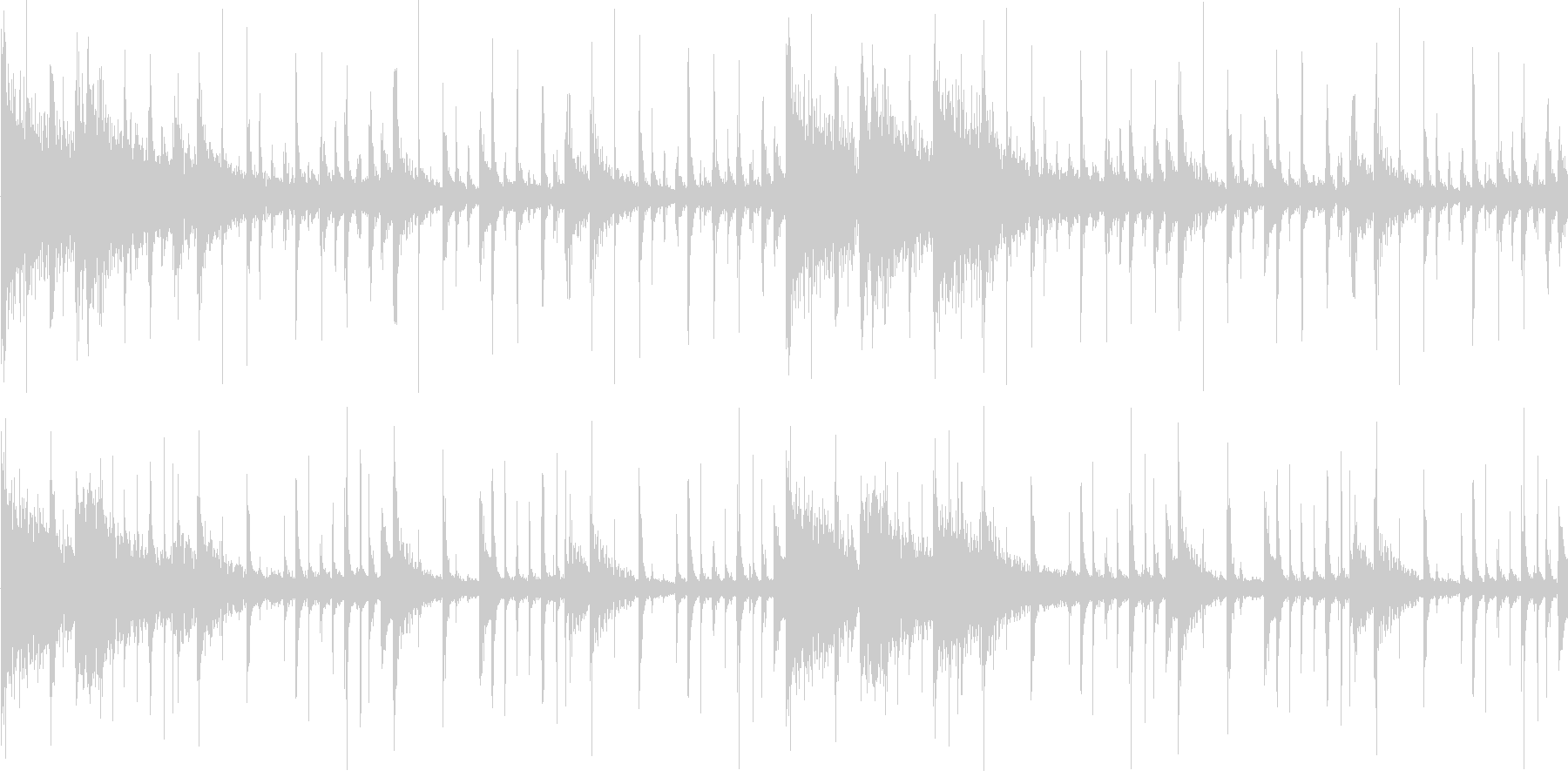 不安や疑いの感情を感じさせる曲の未再生の波形