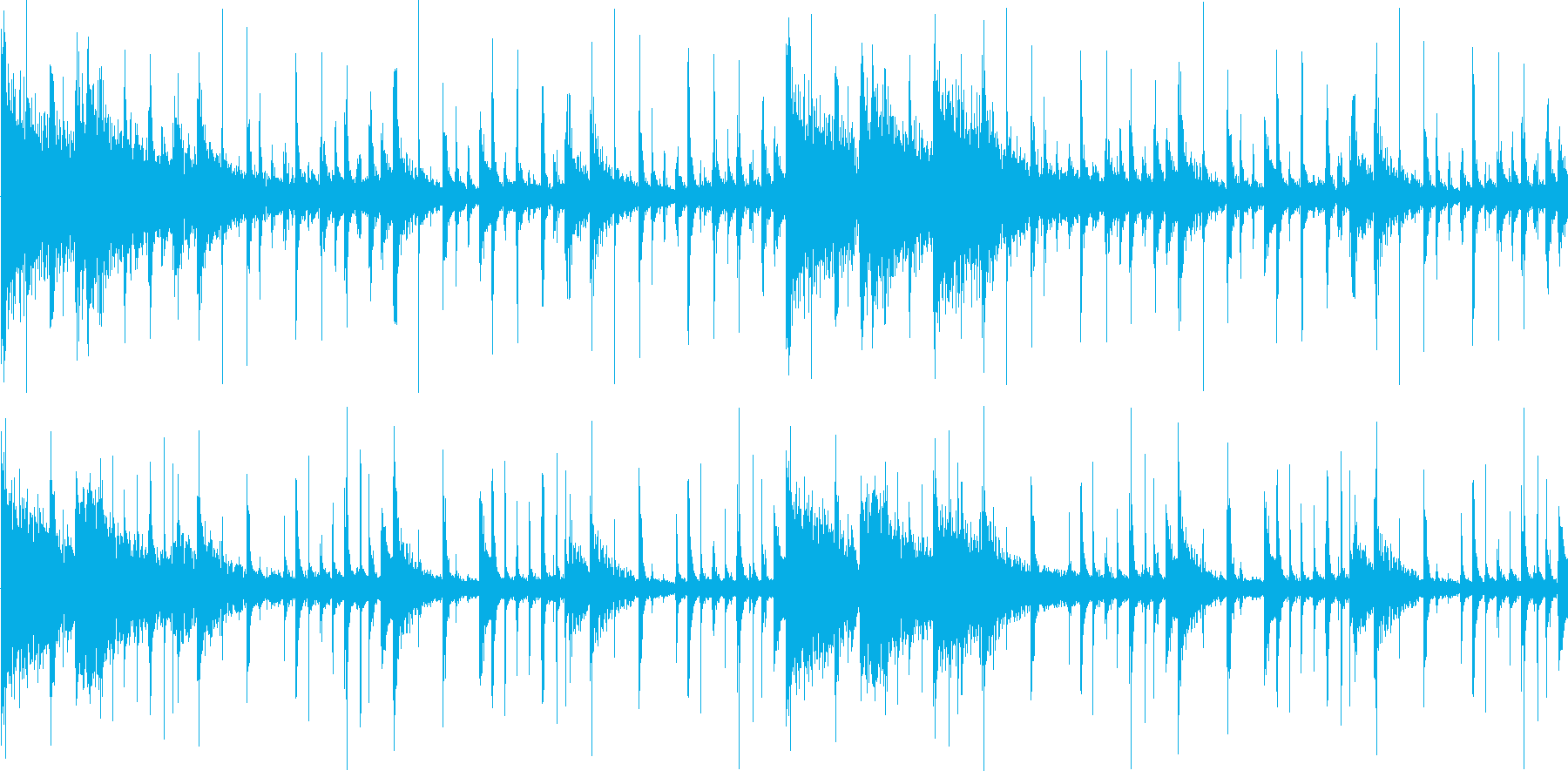 不安や疑いの感情を感じさせる曲の再生済みの波形
