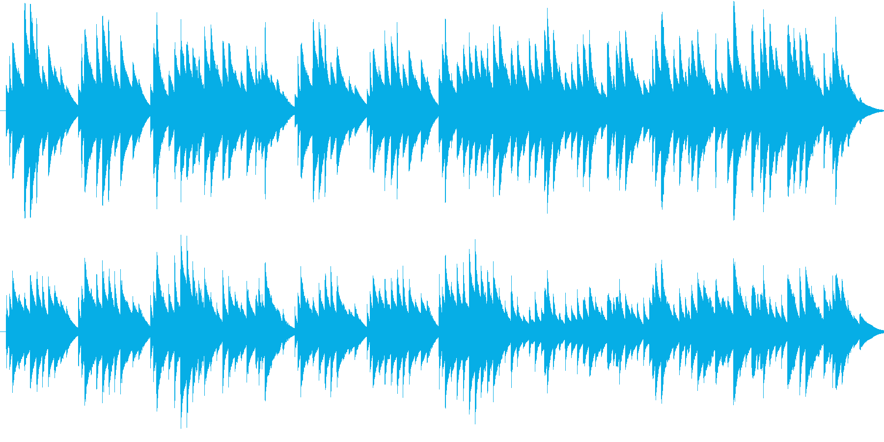 オルゴールの曲で、着信音またはオルゴー…の再生済みの波形