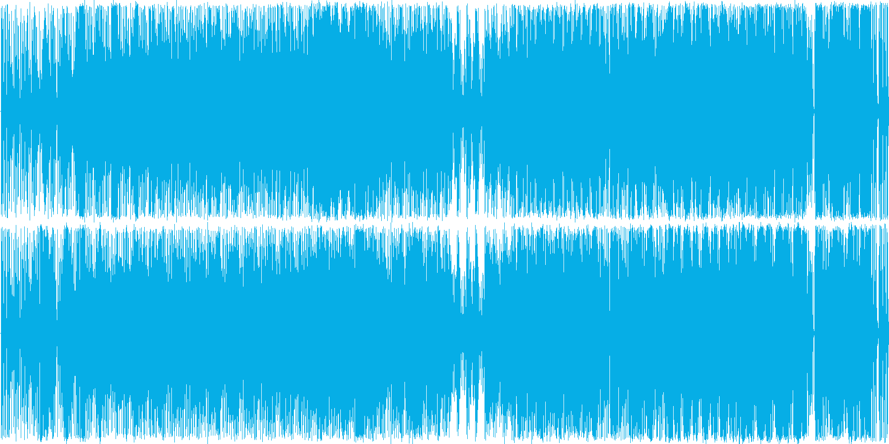 funk風HIPHOPトラックBGMの再生済みの波形