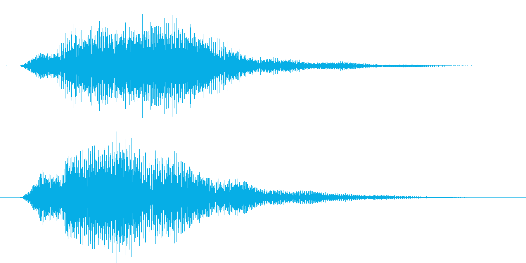 決定音(主張しすぎない音)の再生済みの波形
