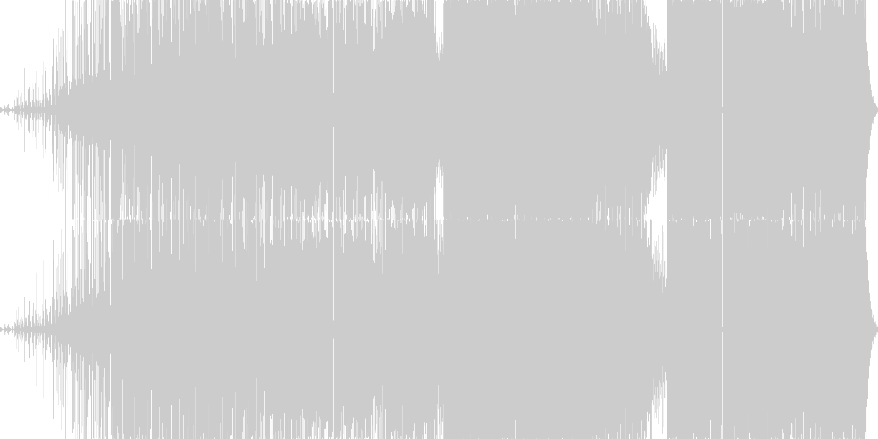ディープでダークな4つうちです。の未再生の波形