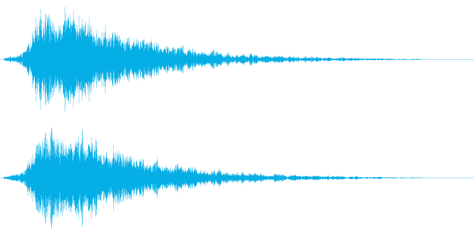 キラキラ系の光や魔法に最適な効果音!01の再生済みの波形