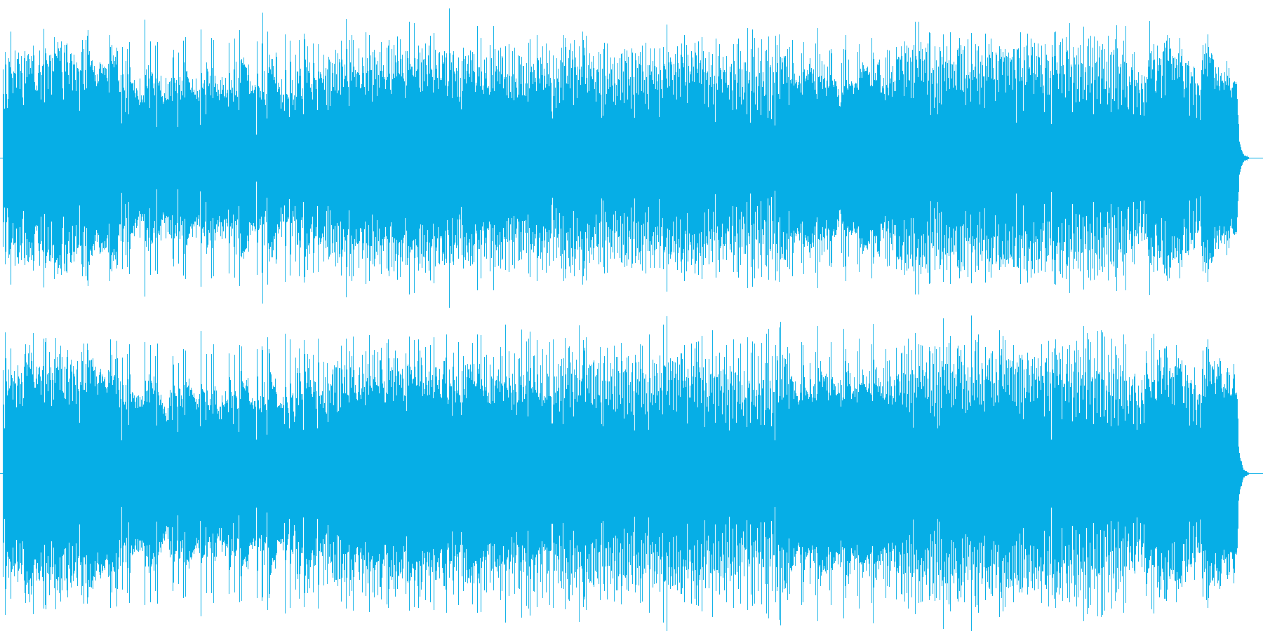広がりがあるシンセのコード弾きで始まる曲の再生済みの波形