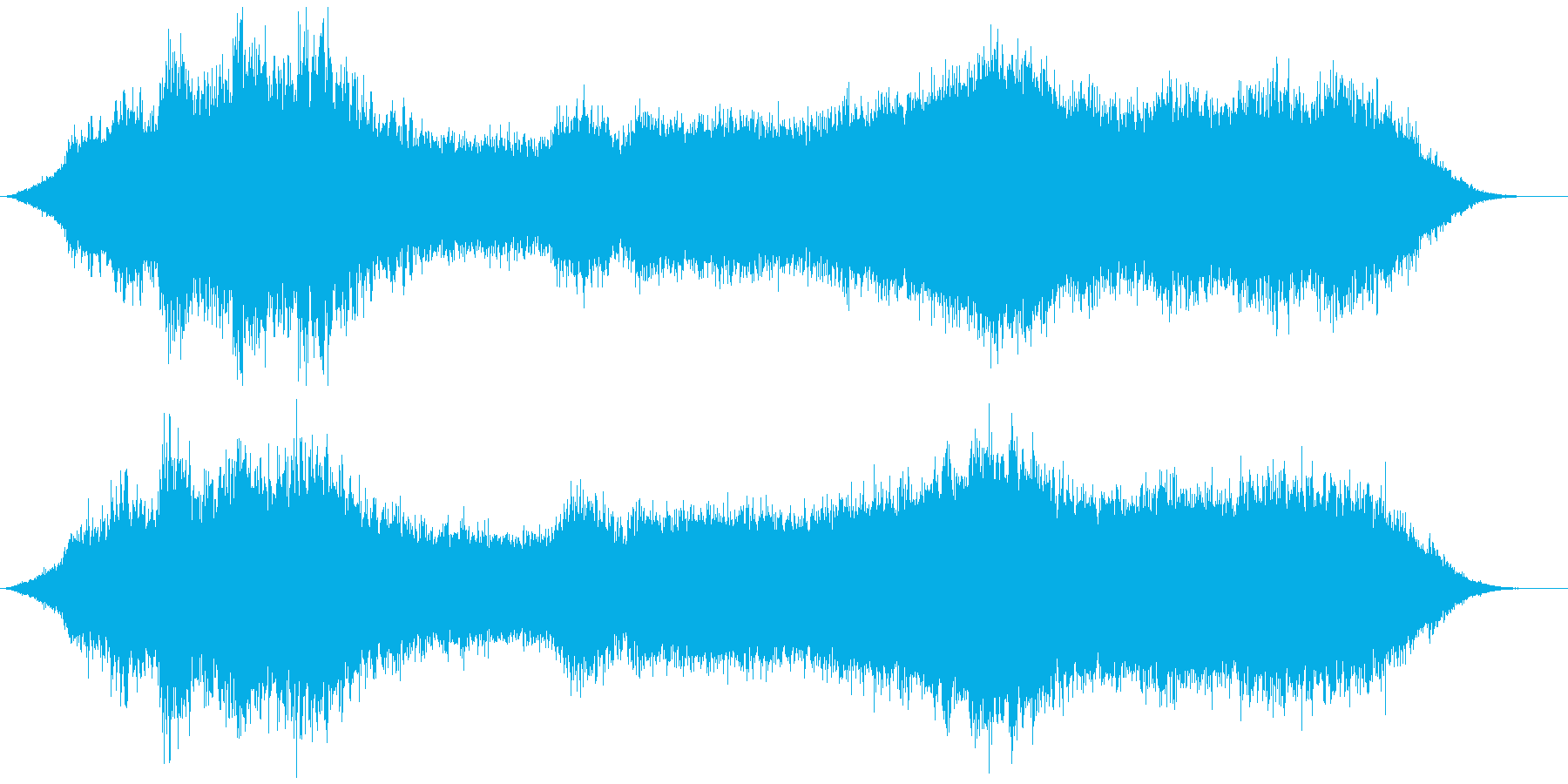 神秘的な雰囲気のアンビエント(背景音)5の再生済みの波形