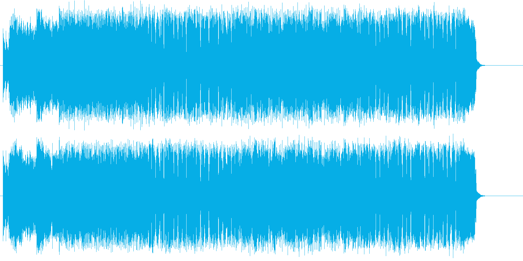 ギターが重たい情熱的なロックの再生済みの波形