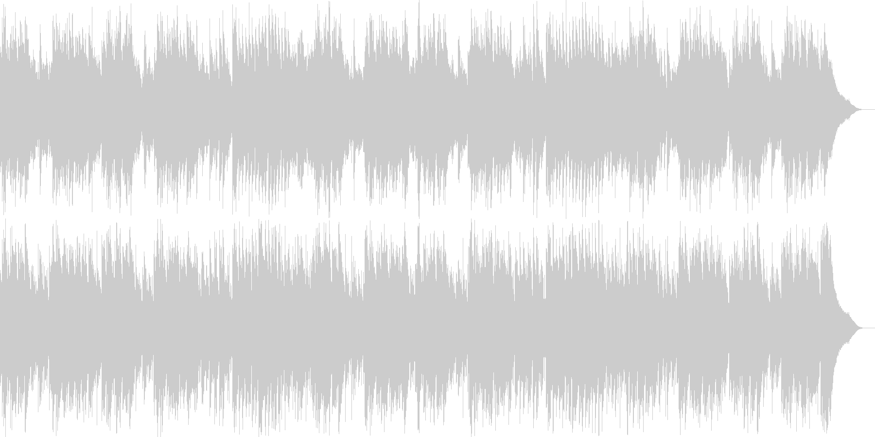 やや切ない感じの曲の未再生の波形