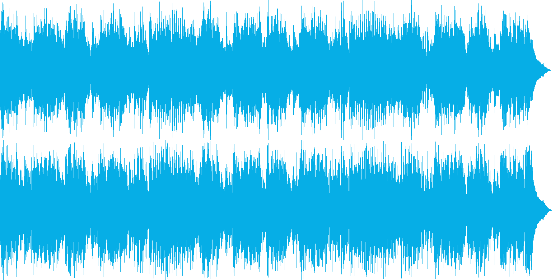 やや切ない感じの曲の再生済みの波形
