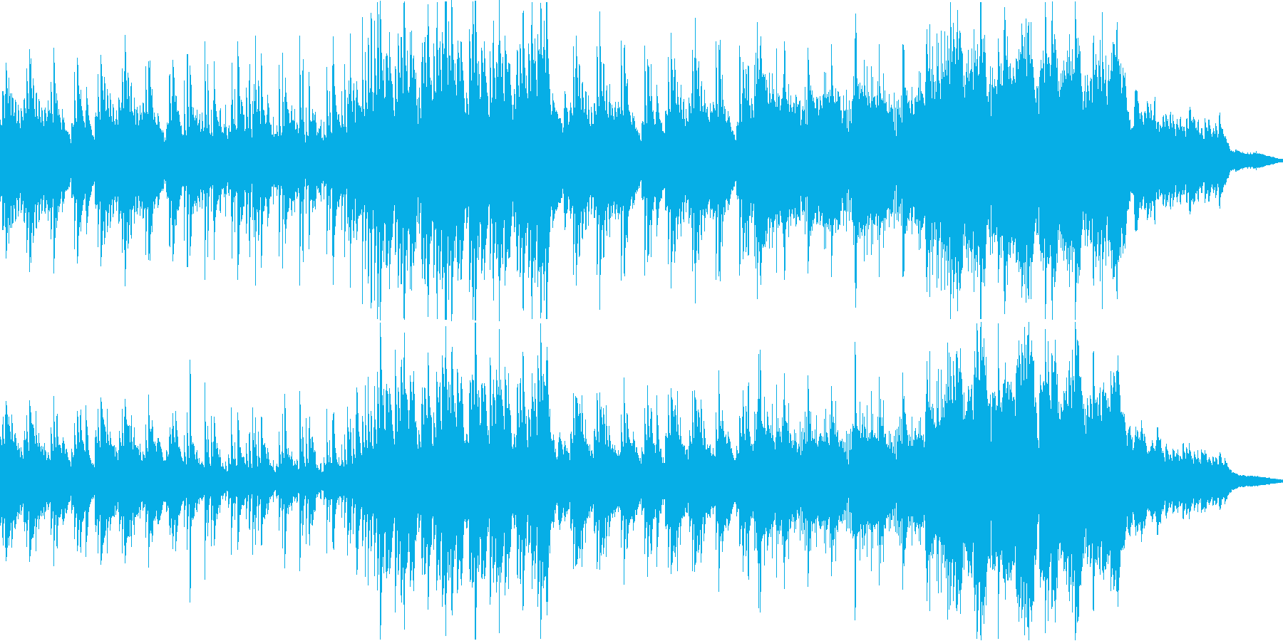 日常系 和風系ほのぼの曲の再生済みの波形