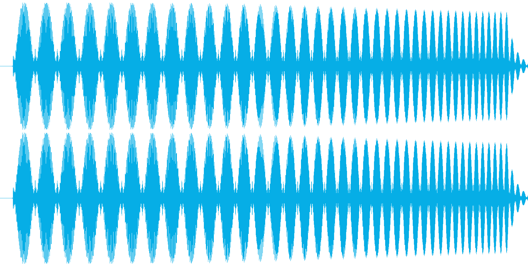 機械系の短い効果音です。の再生済みの波形