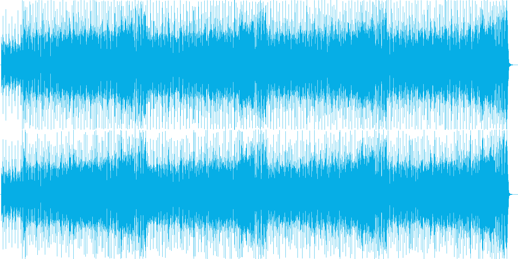 ファンク系BGM。ループ。の再生済みの波形