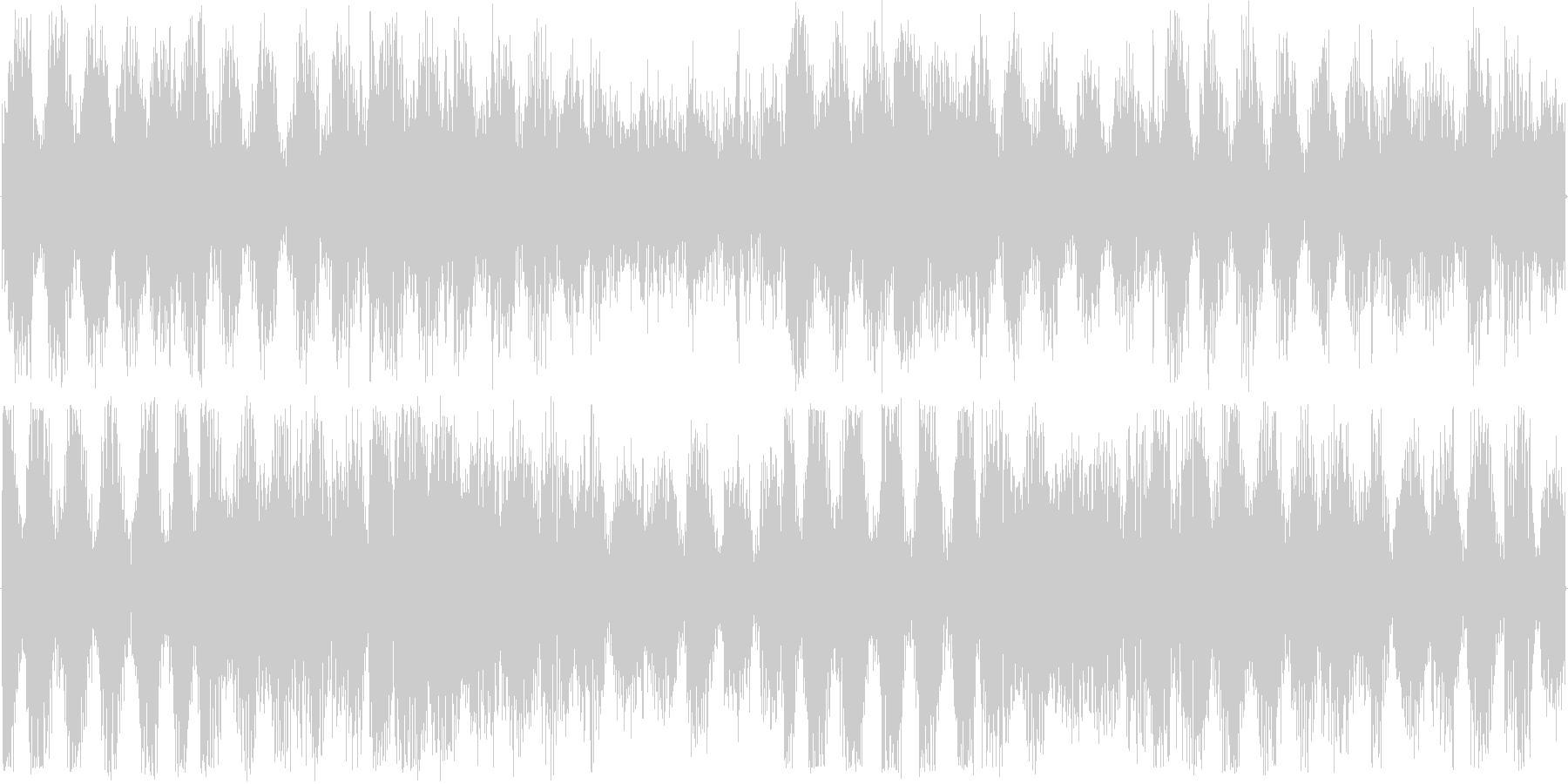 混沌としたリズムを基本にした楽曲です。の未再生の波形