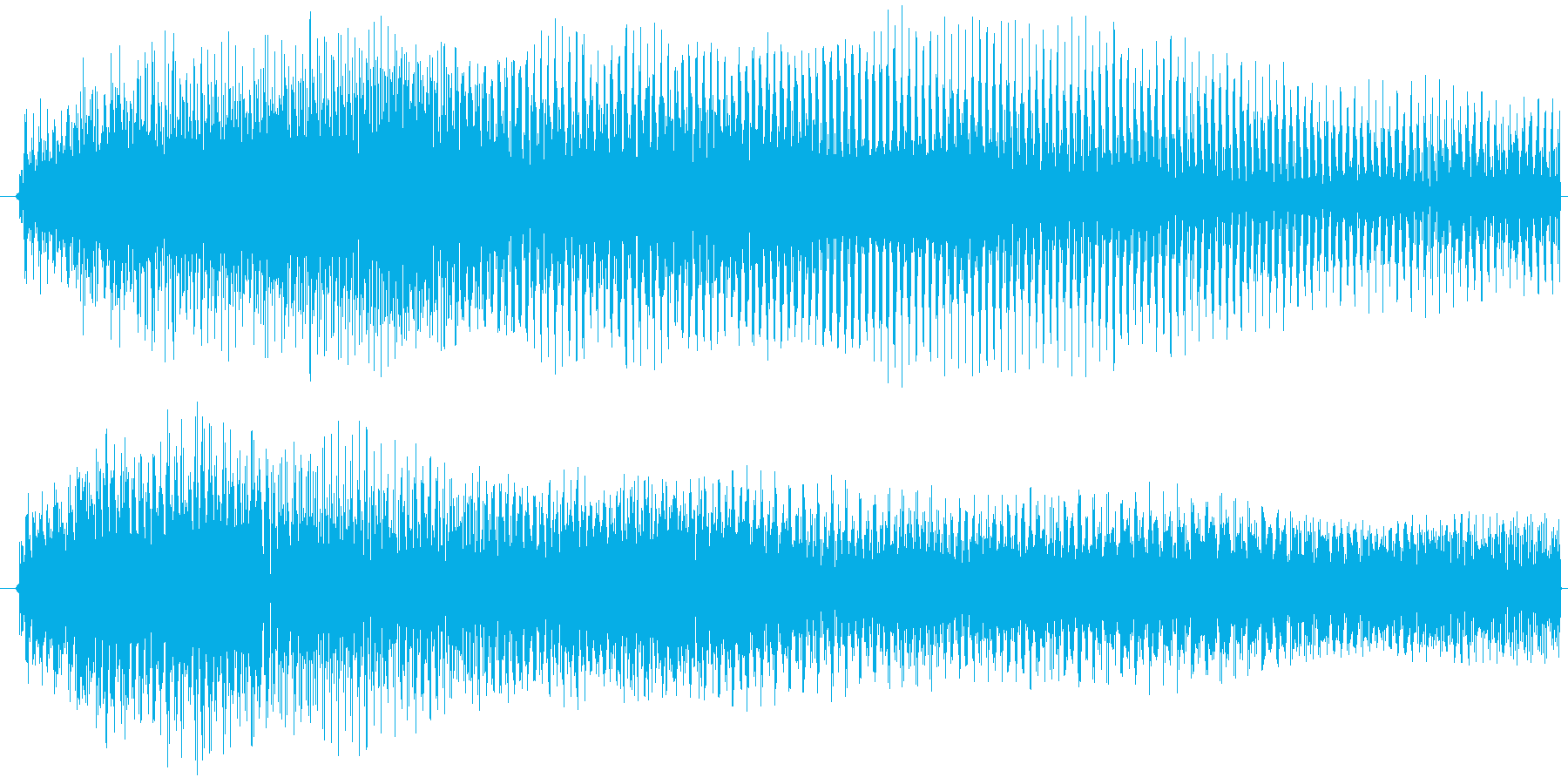 短めのノイジーな演出する音です。の再生済みの波形