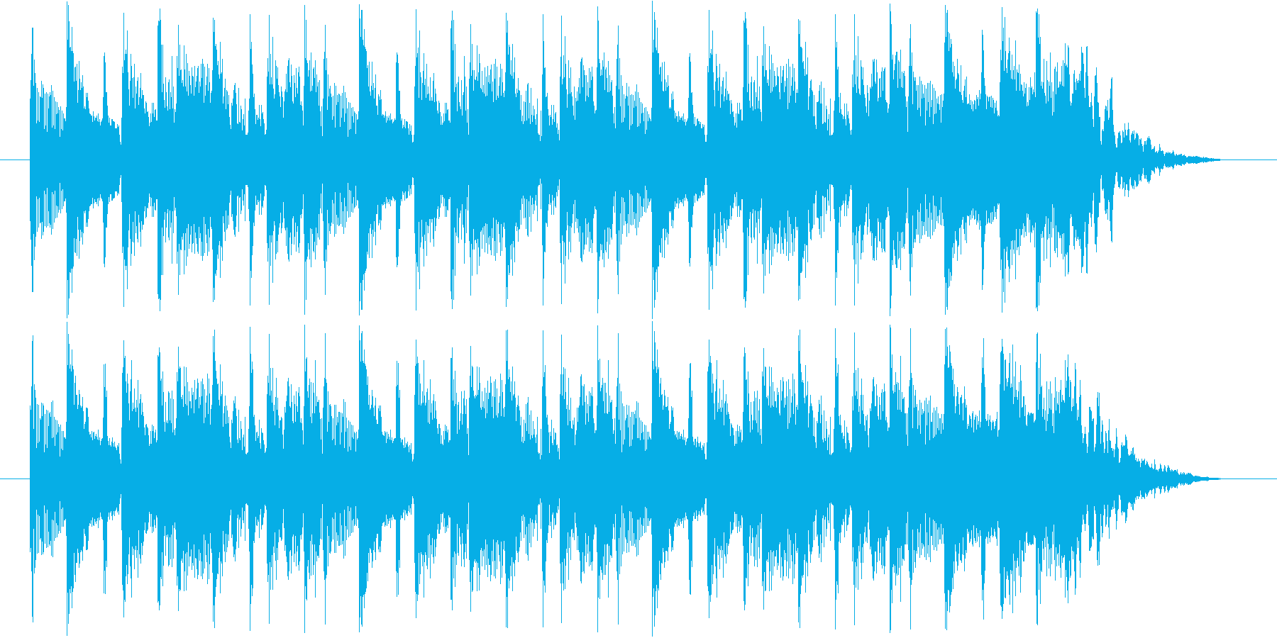 クールなギターBGMの再生済みの波形