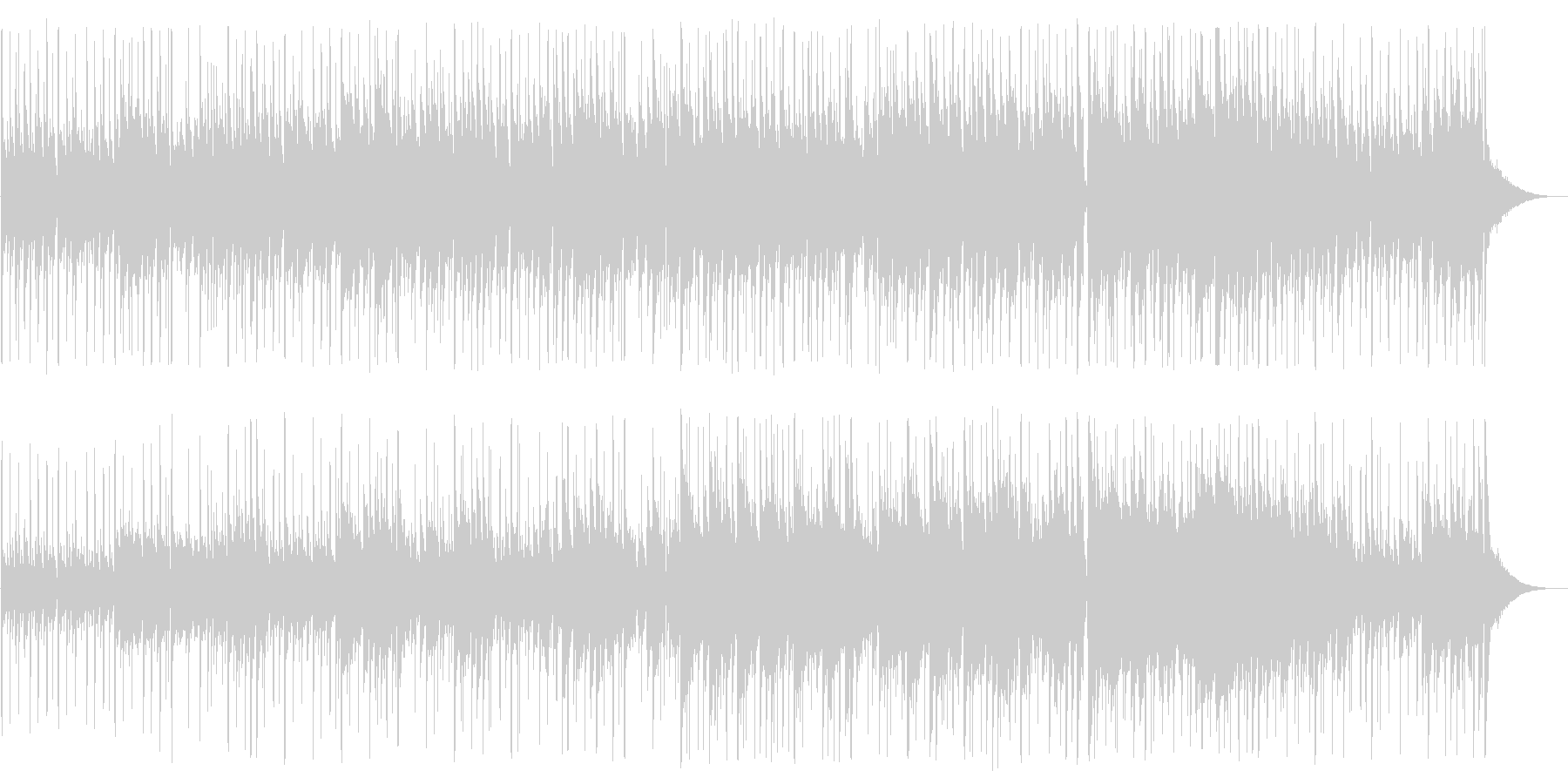 こどものおもちゃのようなかわいい曲の未再生の波形