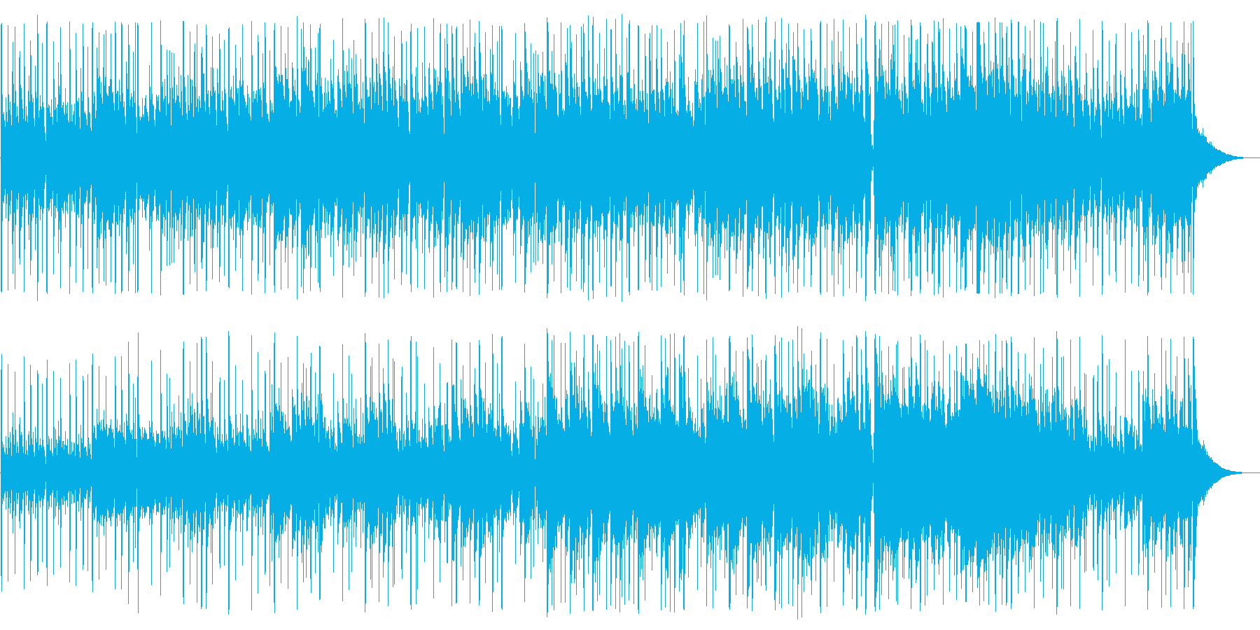 こどものおもちゃのようなかわいい曲の再生済みの波形