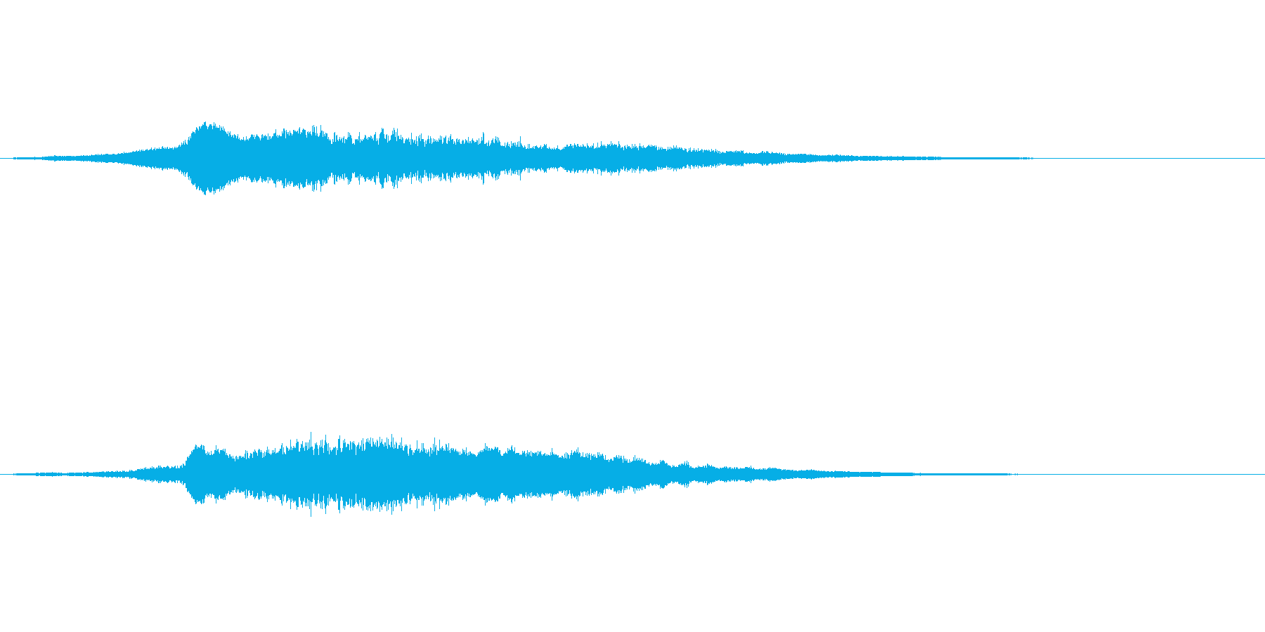 タイトル登場音の再生済みの波形